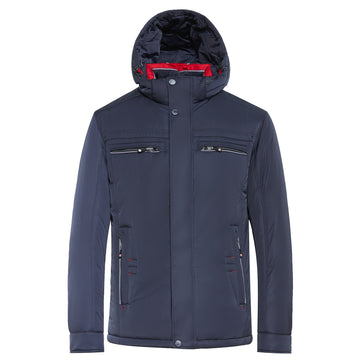 Built-In Thermometer Camel Hair Ultra-Warm Insulated Puffer Jacket